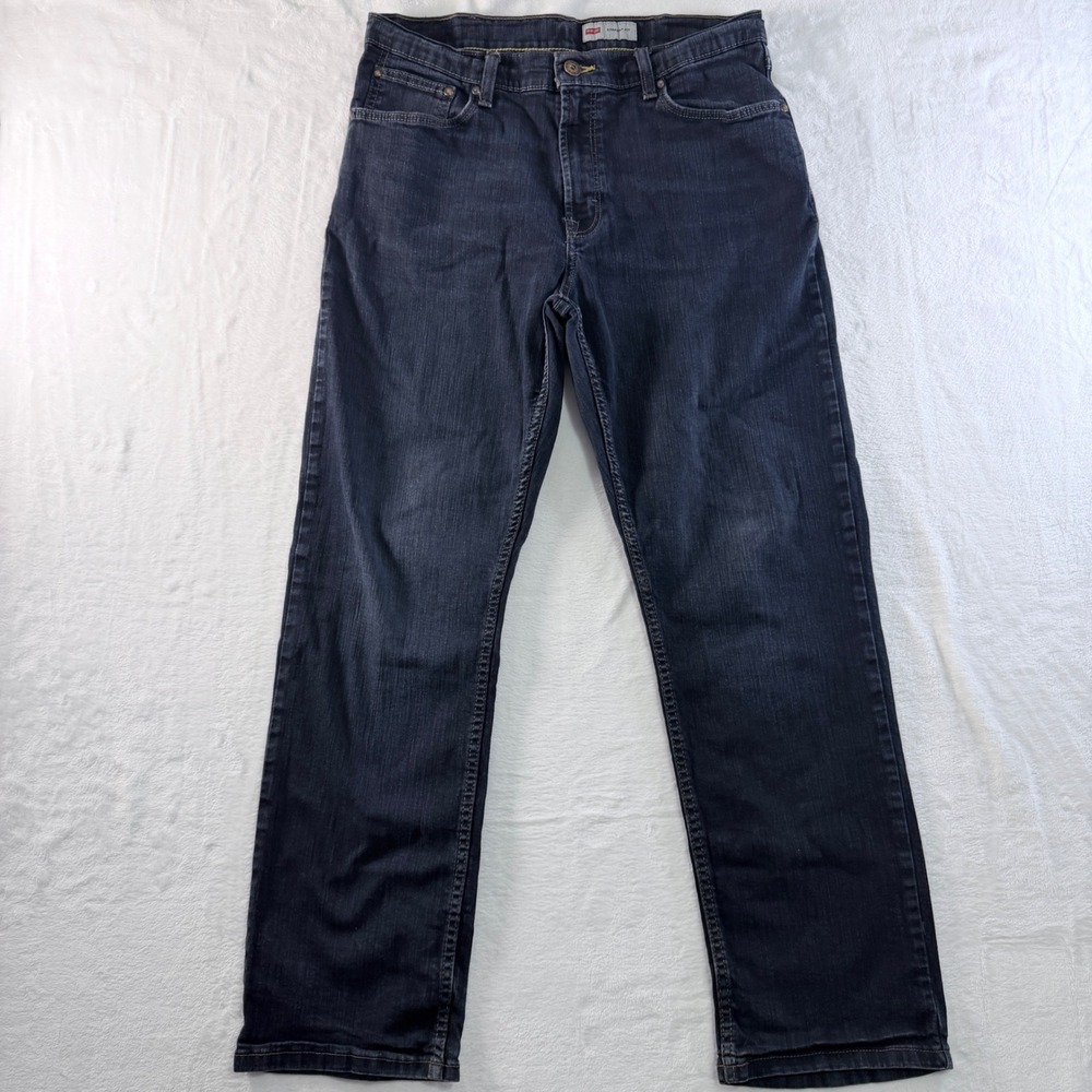 Wrangler Jeans Straight Fit Dark Wash‎ Blue Denim 5-Pocket 34X30